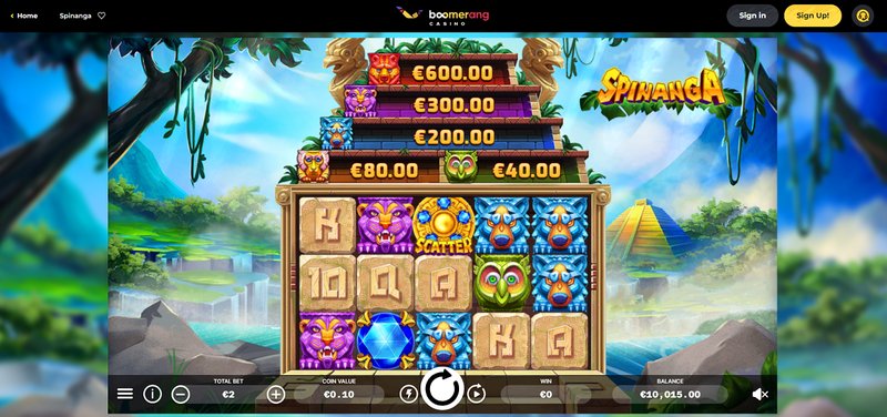 Slovenia - boomerang casino bonus